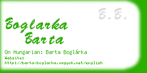 boglarka barta business card