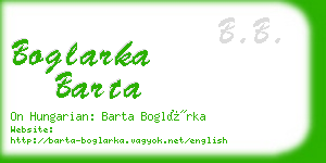 boglarka barta business card